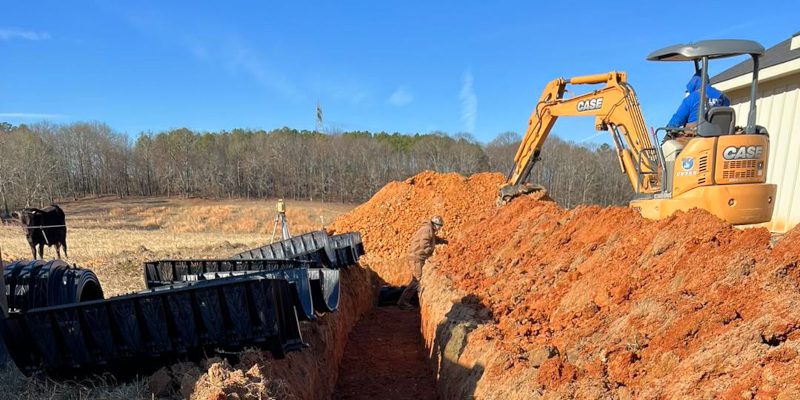 Excavation in Dalton, Georgia