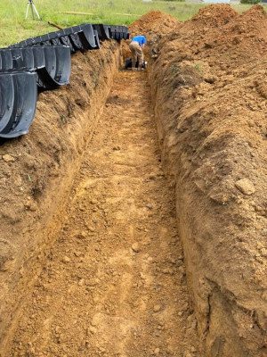 Trenching in Calhoun, Georgia